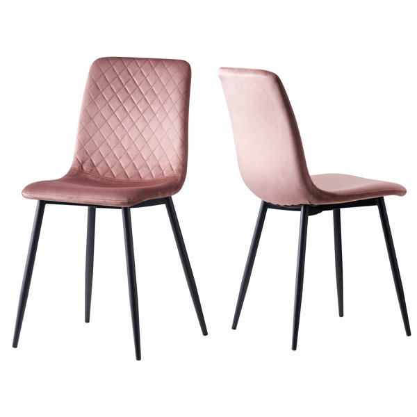 Wayfair pink store dining chairs